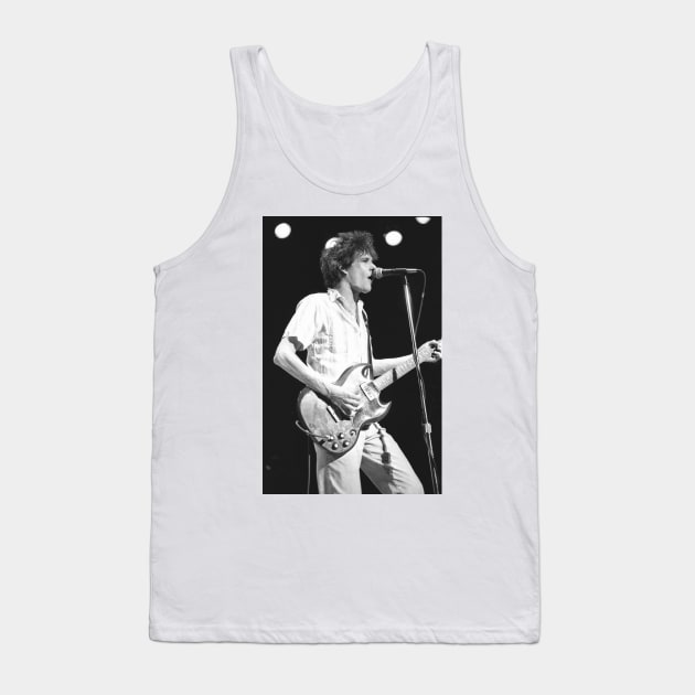 Paul Westerberg The Replacements BW Photograph Tank Top by Concert Photos